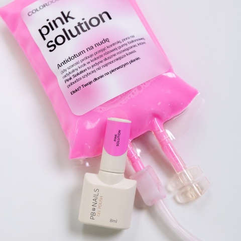 PB Nails Lakier hybrydowy Pink Solution 8 ml róż gumy balonowej