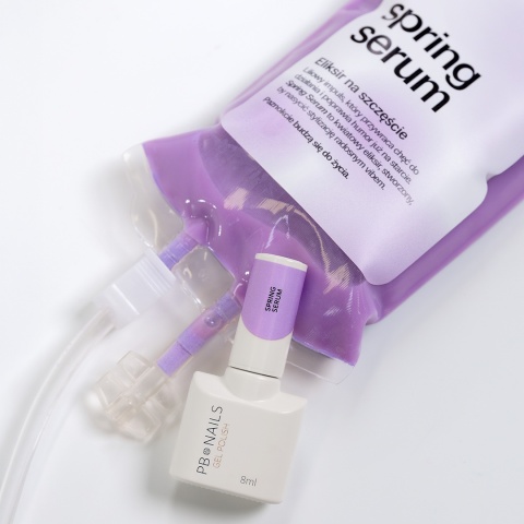 PB Nails Lakier hybrydowy Spring Serum 8 ml liliowy