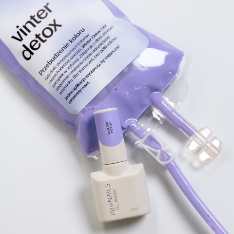 PB Nails Lakier hybrydowy Winter Detox 8 ml lawenda