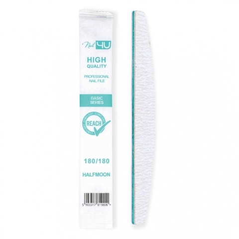 Nail4u Pilnik BASIC Łódka 180/180 jednorazowy (komplet 100 sztuk)