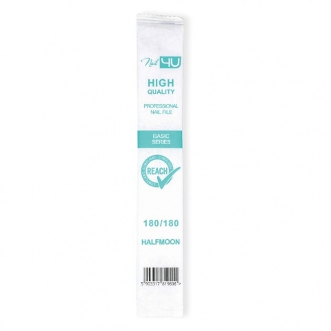 Nail4u Pilnik BASIC Łódka 180/180 jednorazowy (komplet 100 sztuk)