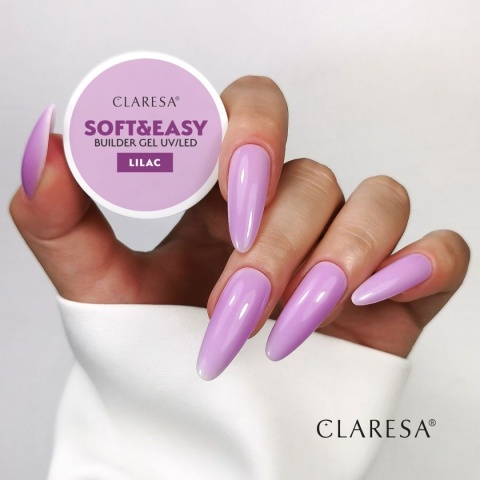 Claresa Soft&Easy Builder Gel Lilac żel budujący do paznokci 45g