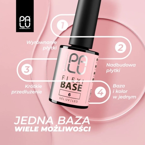 Palu Flexi Base 5 baza hybrydowa różowa elastyczna do paznokci 11 g