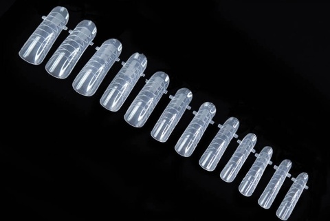 Clavier Dual Formy do paznokci oval square górne do żelu akrylożelu 120 szt