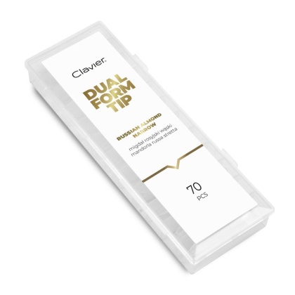 Clavier Dual Formy Migdał Rosyjski Wąski górne do paznokci 70 szt