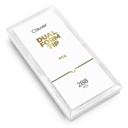 Clavier Dual Form Tip formy górne do przedłużania paznokci MIX 288 szt