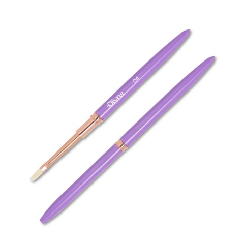 DIVNA Pędzel 04 płaski 9–11 mm do żelu bazy i polygelu