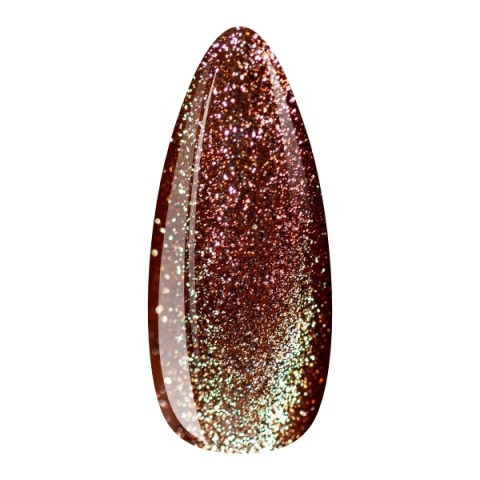 EM Nail Cat Eye 7D 22 Night Jewel brąz ze złotem