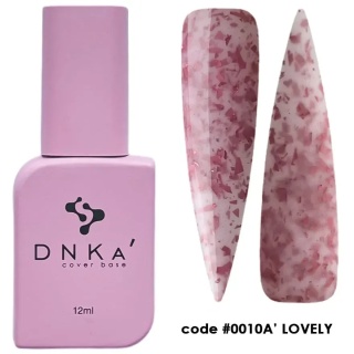 DNKa' Cover Base #0010A Lovely 12 ml – baza hybrydowa kamuflująca