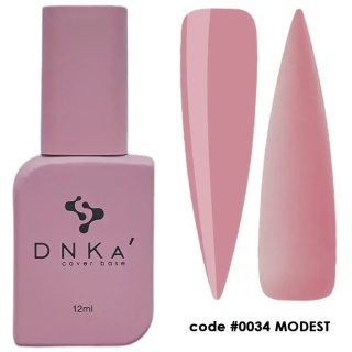 DNKa' Cover Base #0034 Modest 12 ml – baza hybrydowa kamuflująca