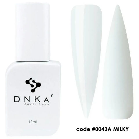 DNKa Cover Base 0043A Milky 12 ml baza kauczukowa mleczna