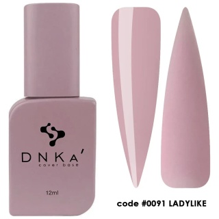 DNKa Cover Base 0091 Ladylike 12 ml baza kauczukowa kamuflująca