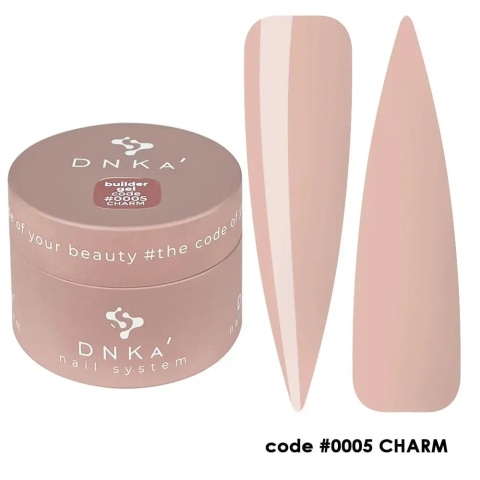 DNKa Builder Gel 0005 Charm 30 ml żel budujący brązowy nude