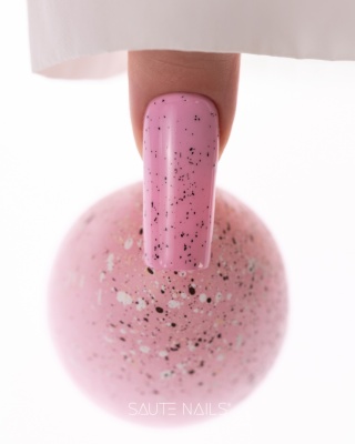 Saute Nails Eggshell Top No Wipe 8 ml top hybrydowy efekt