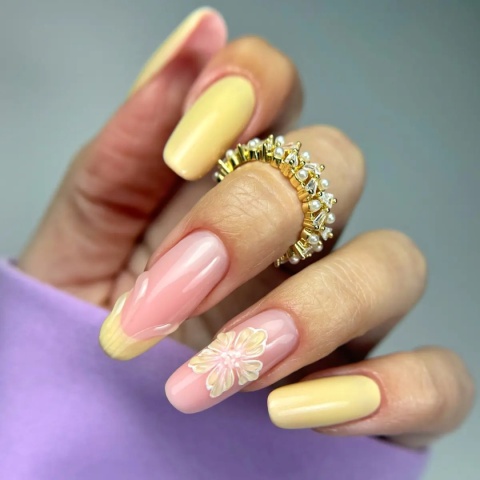 YOSHI Lakier hybrydowy 274 Soft Pollen 6ml pastel żółty