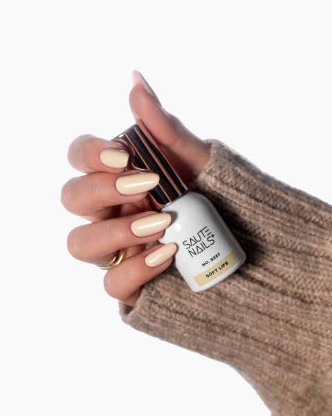 Saute Nails Lakier hybrydowy S337 Soft Life maślany żółty 8 ml