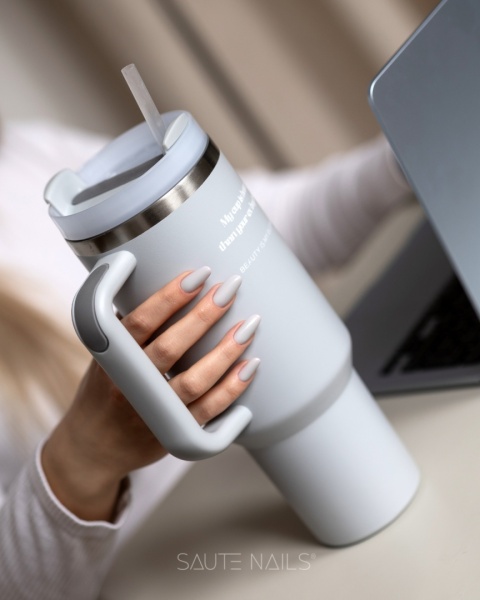 Saute Nails Lakier hybrydowy S339 Slow Morning szarość 8 ml