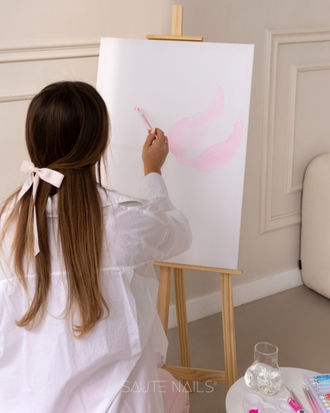 Saute Nails Lakier hybrydowy S341 Divine Pink róż 8 m