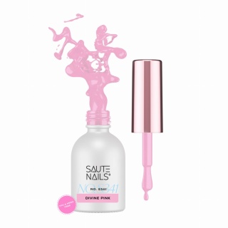 Saute Nails Lakier hybrydowy S341 Divine Pink róż 8 m