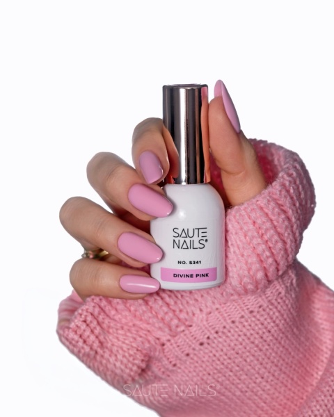 Saute Nails Lakier hybrydowy S341 Divine Pink róż 8 m