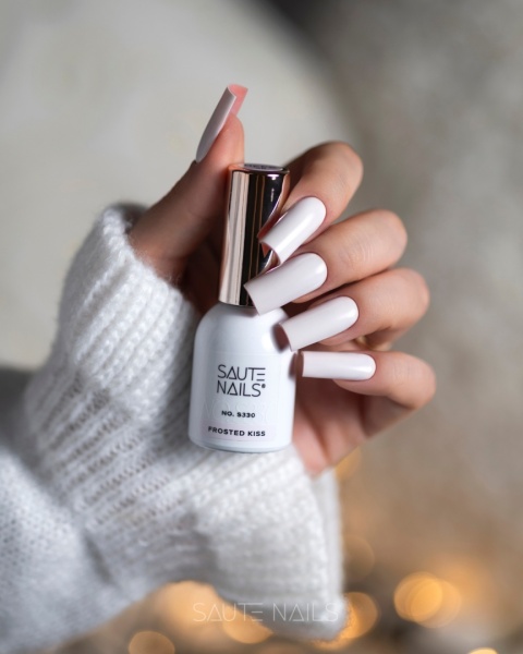 Saute Nails S330 Frosted Kiss mleczny róż lakier hybrydowy