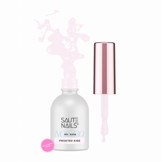 Saute Nails S330 Frosted Kiss mleczny róż lakier hybrydowy