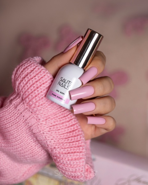 Saute Nails S331 Pink Cookie jasny pastelowy róż lakier hybrydowy