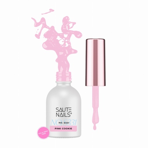 Saute Nails S331 Pink Cookie jasny pastelowy róż lakier hybrydowy