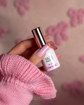 Saute Nails S331 Pink Cookie jasny pastelowy róż lakier hybrydowy