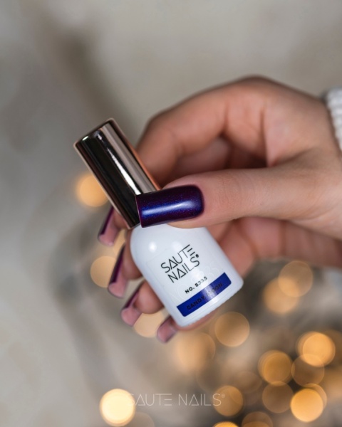 Saute Nails S335 Candy Moon granat z fioletową poświatą