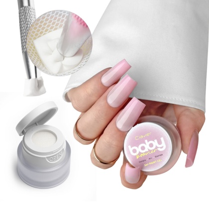 Clavier Nailsology Baby Boomer żel 3w1 P04 Pinkellé 3g – jasny róż ombre