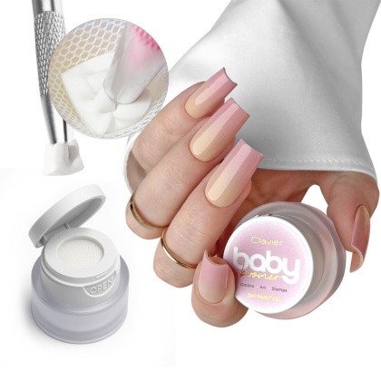 Clavier Żel Baby Boomer 3w1 Nailsology B03 Brulee kremowy róż 3g ombre