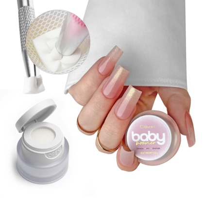 Clavier Żel Baby Boomer 3w1 Nailsology S02 Sheen szampański glow 3g ombre