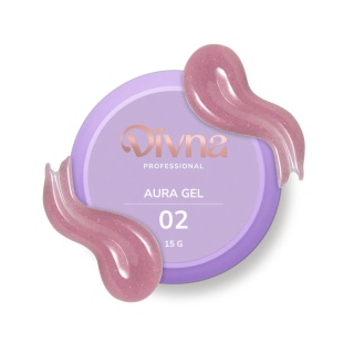 DIVNA Aura Gel 02 – żel budujący do paznokci średniogęsty, 15 g