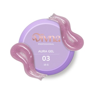 DIVNA Aura Gel 03 – różowy żel budujący do paznokci średniogęsty, 15 g