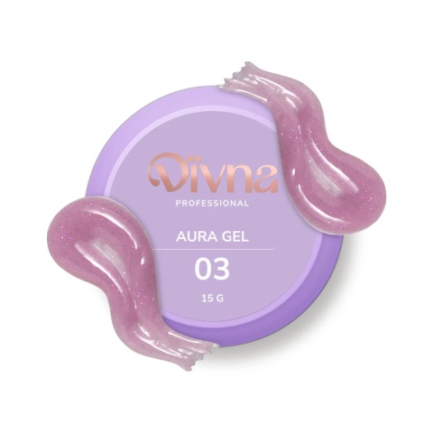 DIVNA Aura Gel 03 – różowy żel budujący do paznokci średniogęsty, 15 g