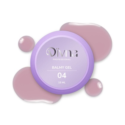 DIVNA Balmy Gel 04 – brudno różowy żel budujący, średnia gęstość, 15ml, słoiczek