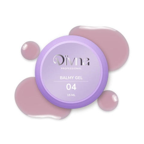 DIVNA Balmy Gel 04 – brudno różowy żel budujący, średnia gęstość, 15ml, słoiczek