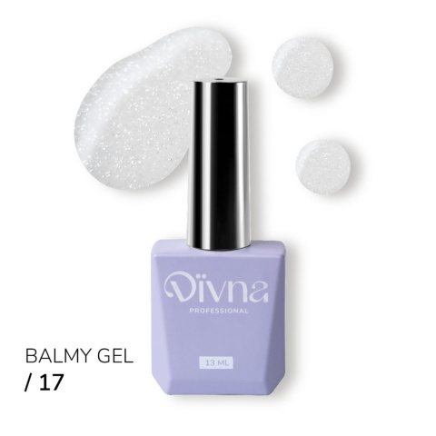 DIVNA Balmy Gel 17 mleczny żel z drobinkami o konsystencji bazy 13 ml