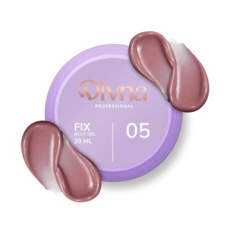 DIVNA Fix Jelly Gel 05 kolorowy żel budujący galaretka 20 ml do paznokci