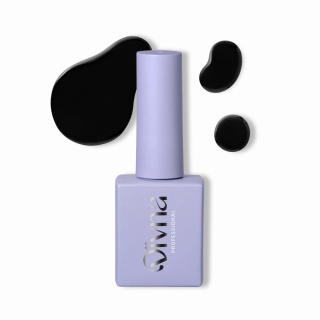 DIVNA Lakier Hybrydowy Ultra Black 7 ml – Głęboka Czerń do Manicure