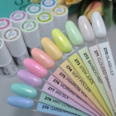 YOSHI Lakier hybrydowy 277 Iris Silk 6ml pastel fiolet