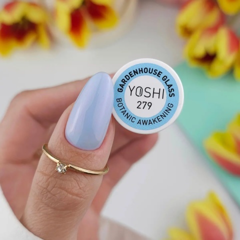 YOSHI Lakier hybrydowy 279 Gardenhouse Glass 6ml błękit