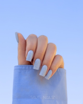 SAUTE NAILS Lakier hybrydowy S344 Cotton Sky 8ml błękit eggshell HEMA FREE