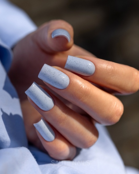 SAUTE NAILS Lakier hybrydowy S344 Cotton Sky 8ml błękit eggshell HEMA FREE