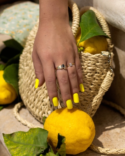 Saute Nails Lakier hybrydowy S253 Sending Love 8ml cytrynowy neon