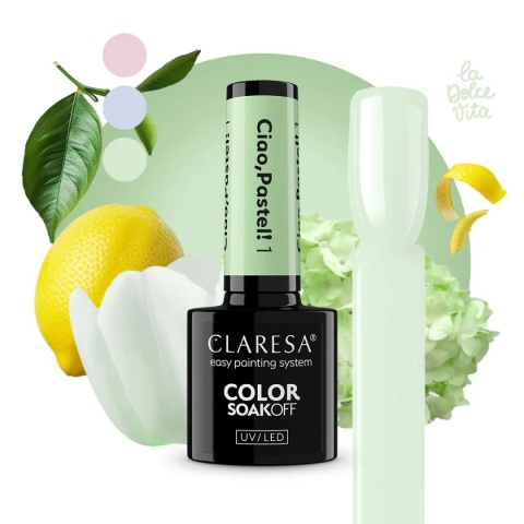 Claresa Lakier Hybrydowy Ciao, Pastel! 1 5g – pastelowa kolekcja