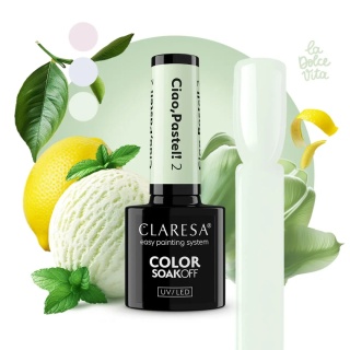 Claresa Lakier Hybrydowy Ciao, Pastel! 2 – 5g pastelowy kolor