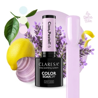 Claresa Lakier Hybrydowy Ciao, Pastel! 6 – 5g pastelowy kolor