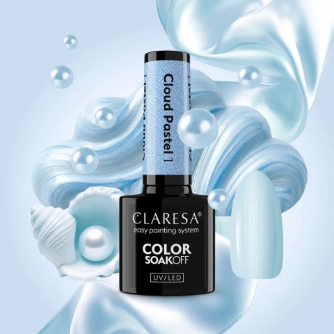 Claresa Lakier Hybrydowy Cloud Pastel 1 – 5g perłowy pastel